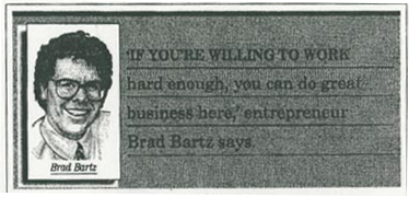 Brad Bartz on wall street journal